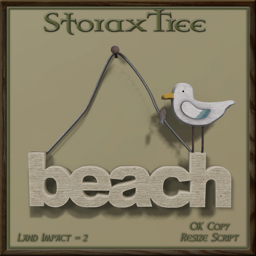Seaspray Beach Sign A5