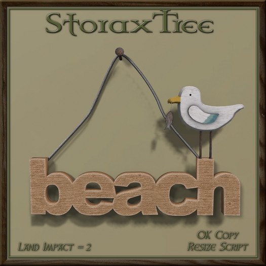 Seaspray Beach Sign A4