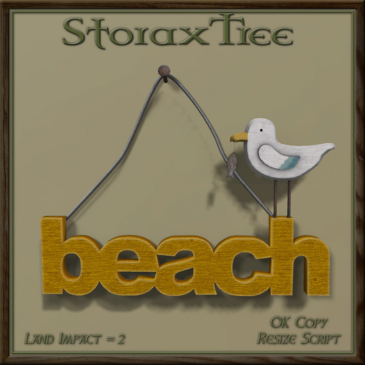 Seaspray Beach Sign A3