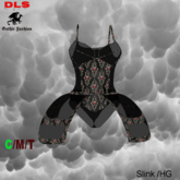 Gothic bodysuit + skirt 22 boxed