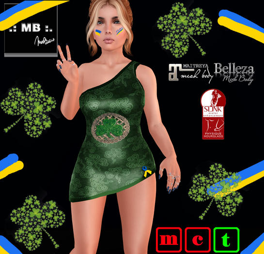 .: MB :. Mini Dress ~ March'22 Gift ~ St.Patricks solidarity