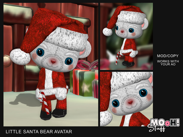 MOoH! Stuff Little Santa bear avatar (Add)