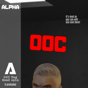 Second Life Marketplace - [ALPHA] OOC Tags (wear me)