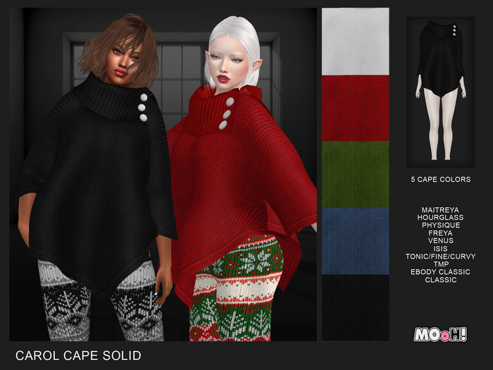 MOoH! Demo Carol cape solid (Add)