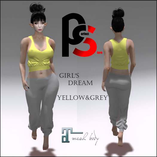 PStore Girl's Dream Yellow&Grey