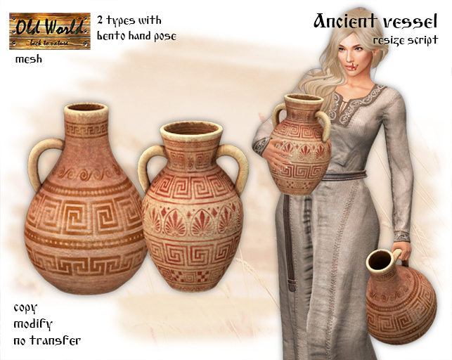 Ancient vessel (wearable) - Old World - Medieval / Rustic