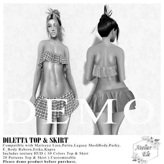 * DEMO *{AE} DILETTA TOP & SKIRT