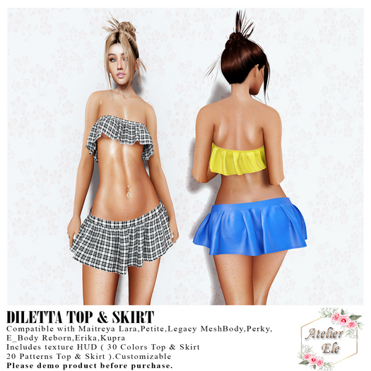 {AE} DILETTA TOP & SKIRT
