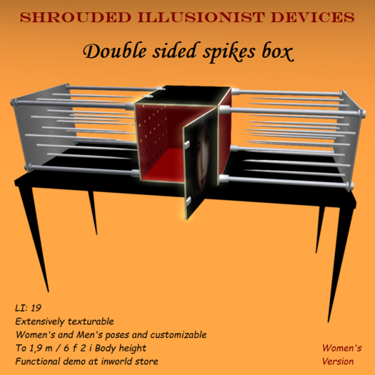 Double sided spikes box - Women's Version