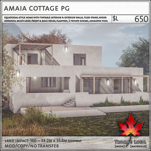 Trompe Loeil - Amaia Cottage PG V1.1 [mesh]