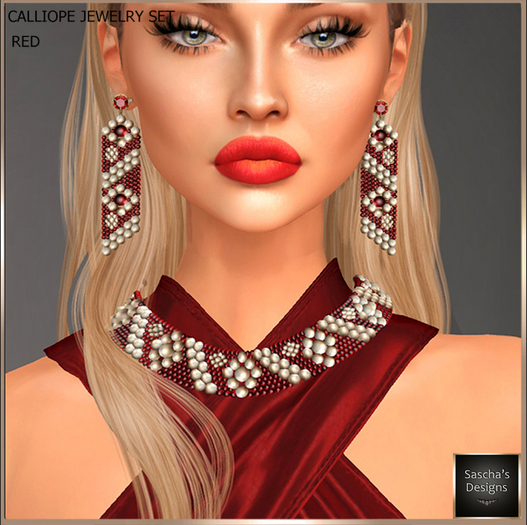 SAS - Calliope Red Jewelry Set 