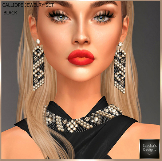 SAS - Calliope Black Jewelry Set 