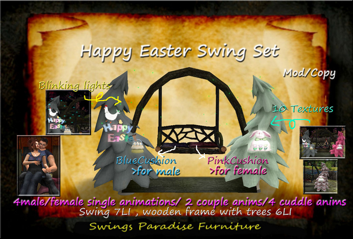 Happy Easter Swing set