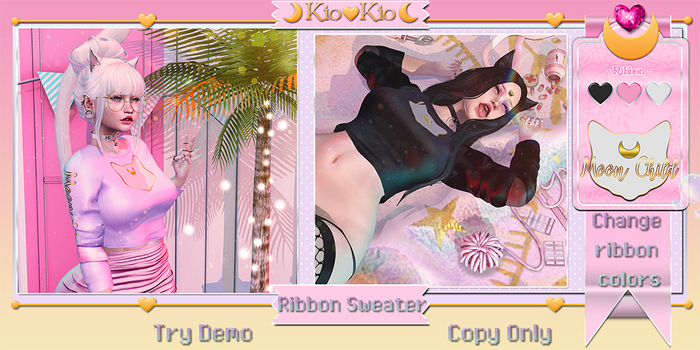 =Kio= Ribbon Sweater - Fat Pack -