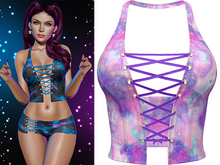 Anisha Lace Up Halter Vest [Galaxy Candy] - Maitreya (+Petite) • Legacy • Reborn