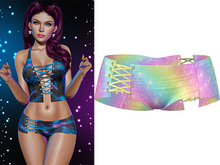 Anisha Lace Up Booty Shorts [Galaxy Pastel] - Maitreya • Legacy • Reborn 