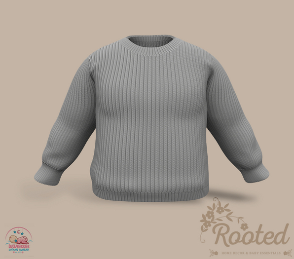 Rooted - Purl Sweater - White