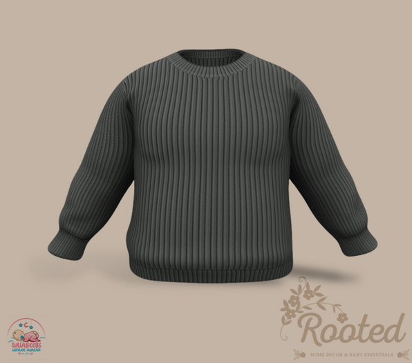 Rooted - Purl Sweater - Gray