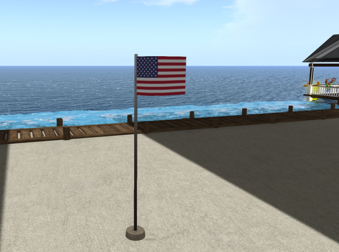 American Flag Pole double-side