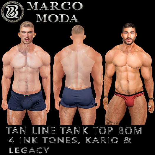 MM TAN LINE TANK TOP KARIO & LEGACY BOM