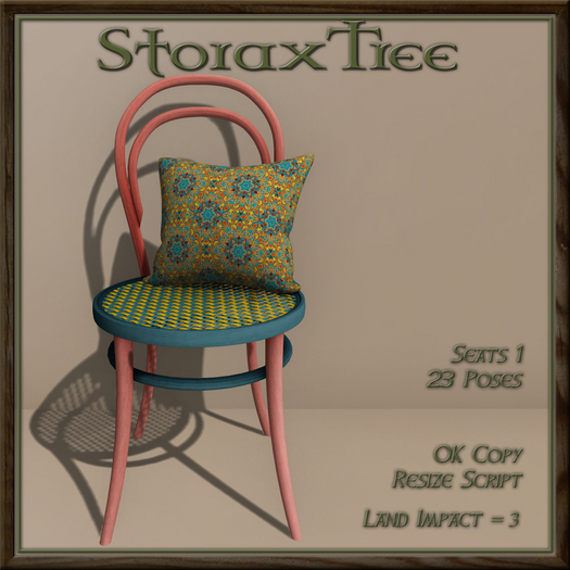 Colourful Rattan Chair B1