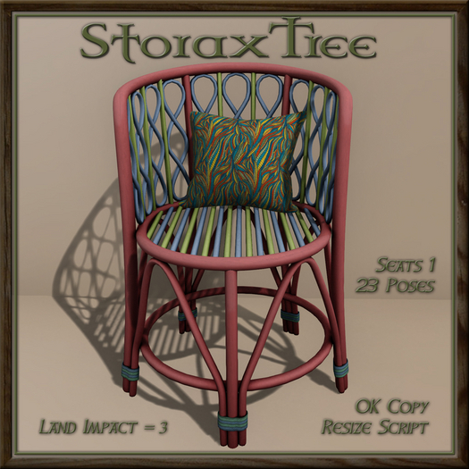 Colourful Rattan Chair A12