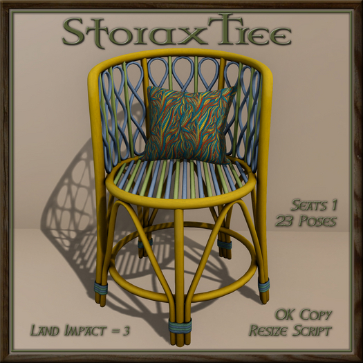 Colourful Rattan Chair A3