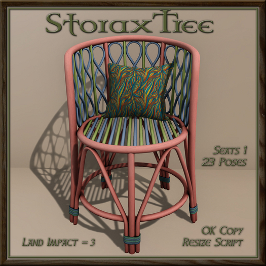 Colourful Rattan Chair A1