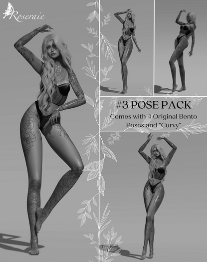 Roseraie- #4 Pose Pack