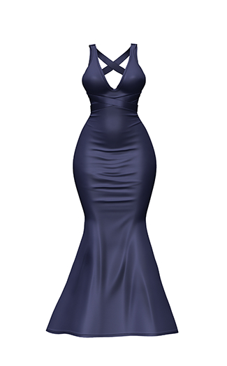 *Just BECAUSE* Anicka Gown - 10Navy - Maitreya, Legacy, eBody Reborn, and Kupra