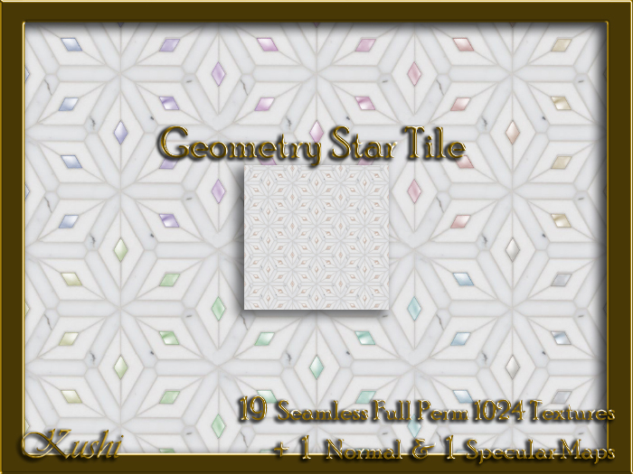 Geometry Star Tile Seamless Texture Set