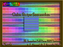 Color Stripe Seersucker Combo Seamless Texture Set