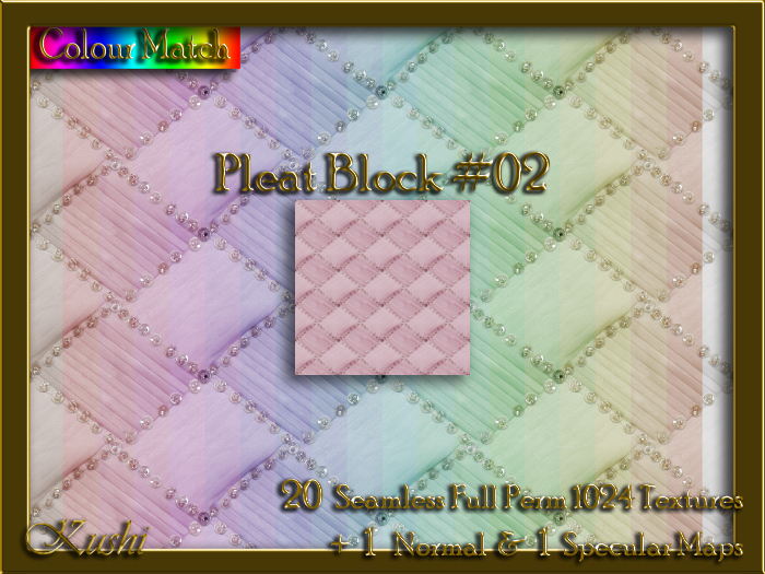 Pleat Block #02 Seamless Texture Set