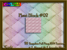 Pleat Block #02 Seamless Texture Set