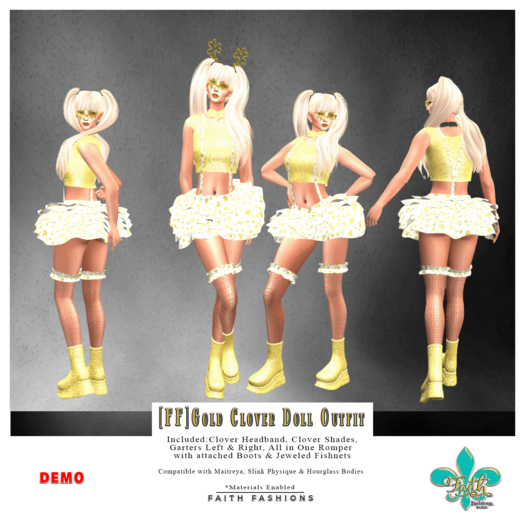 [FF]GOLD CLOVER DOLL - Delivery HUD DEMO