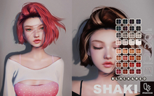 [monso] Shaki Hair /Black & Red