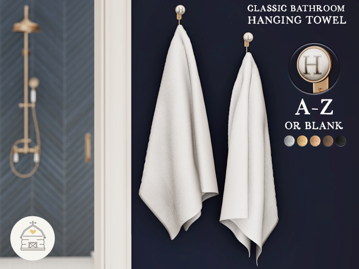 hive // classic bathroom hanging towel
