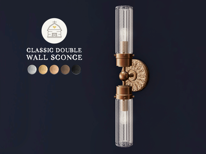 hive // classic double wall sconce