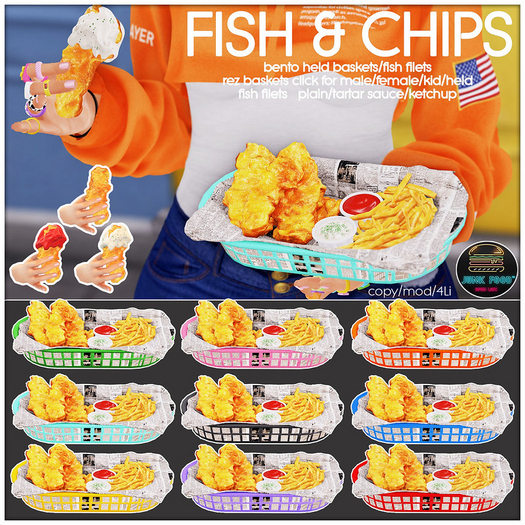 Junk Food - Fish & Chips (Yellow)