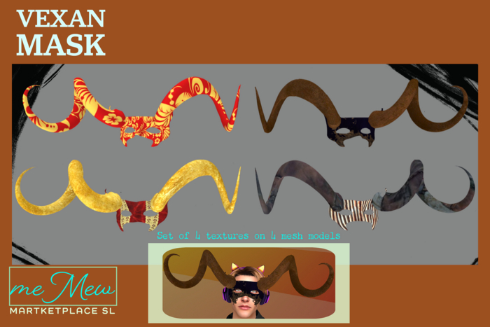 meMew  Vexan Mask - Set of 4