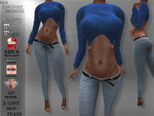 "GCD" Mickey Half Shirts Blue