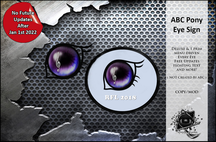 ABC Pony Eye Sign