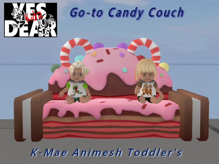 YES DEAR KID's K-Mae Toddler Go-to Candy Couch