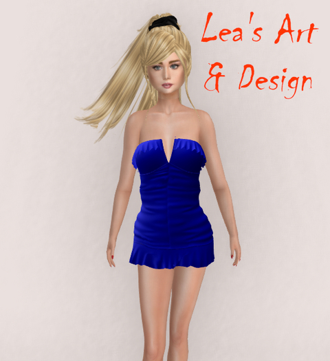 Lea's Summer Dress - Blue