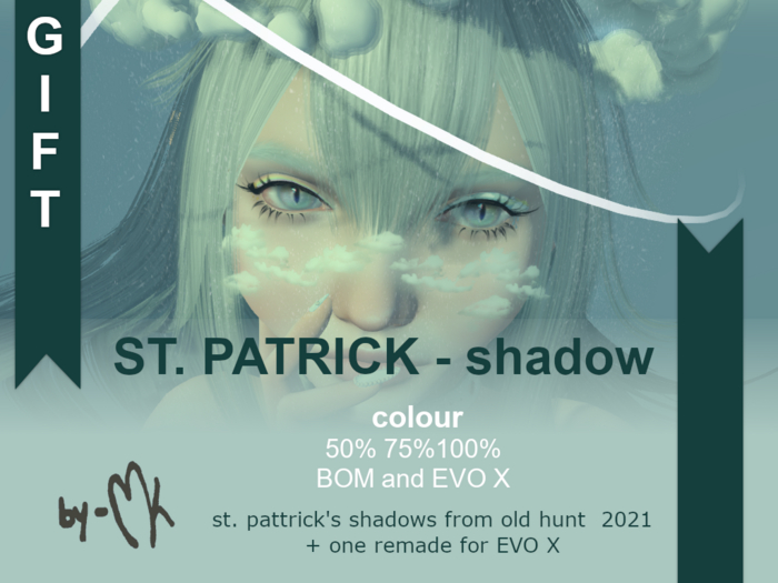 =MK= St. Patrick shadow - GIFT