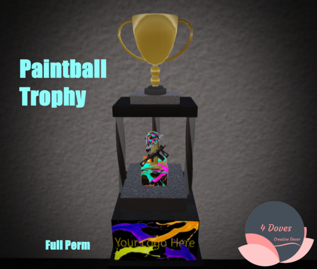 Paintball Trophy and Case