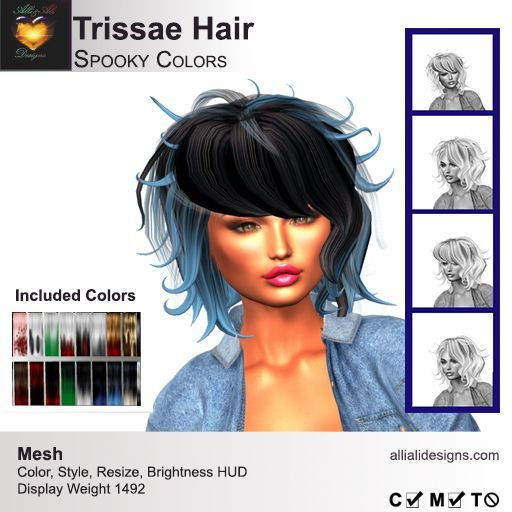 A&A Trissae Hair Spooky Colors