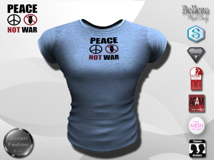 Peace not War - Blue