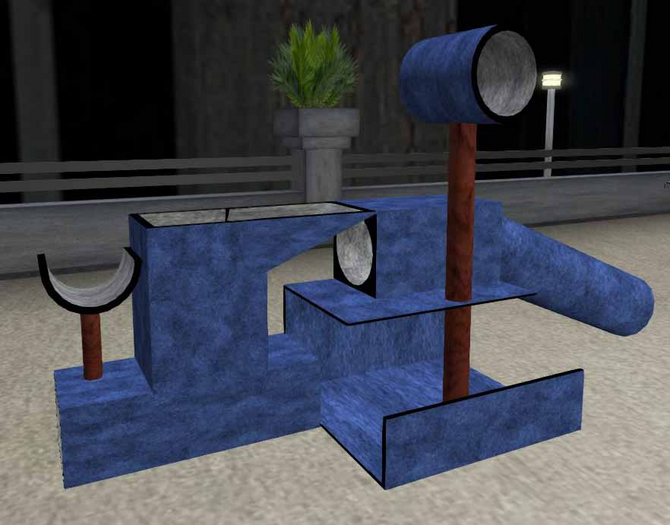 DD Pet Cat Tree/Condo (blue)