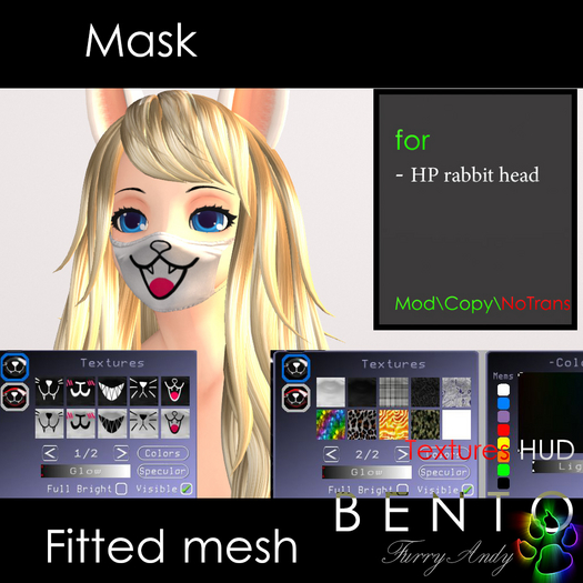 DEMO - Furry Andy - Mask for HP rabbit head